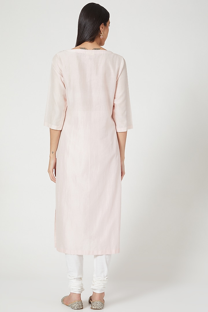 Pink Embroidered Kurta Set by Samant Chauhan at Pernia's Pop Up Shop
