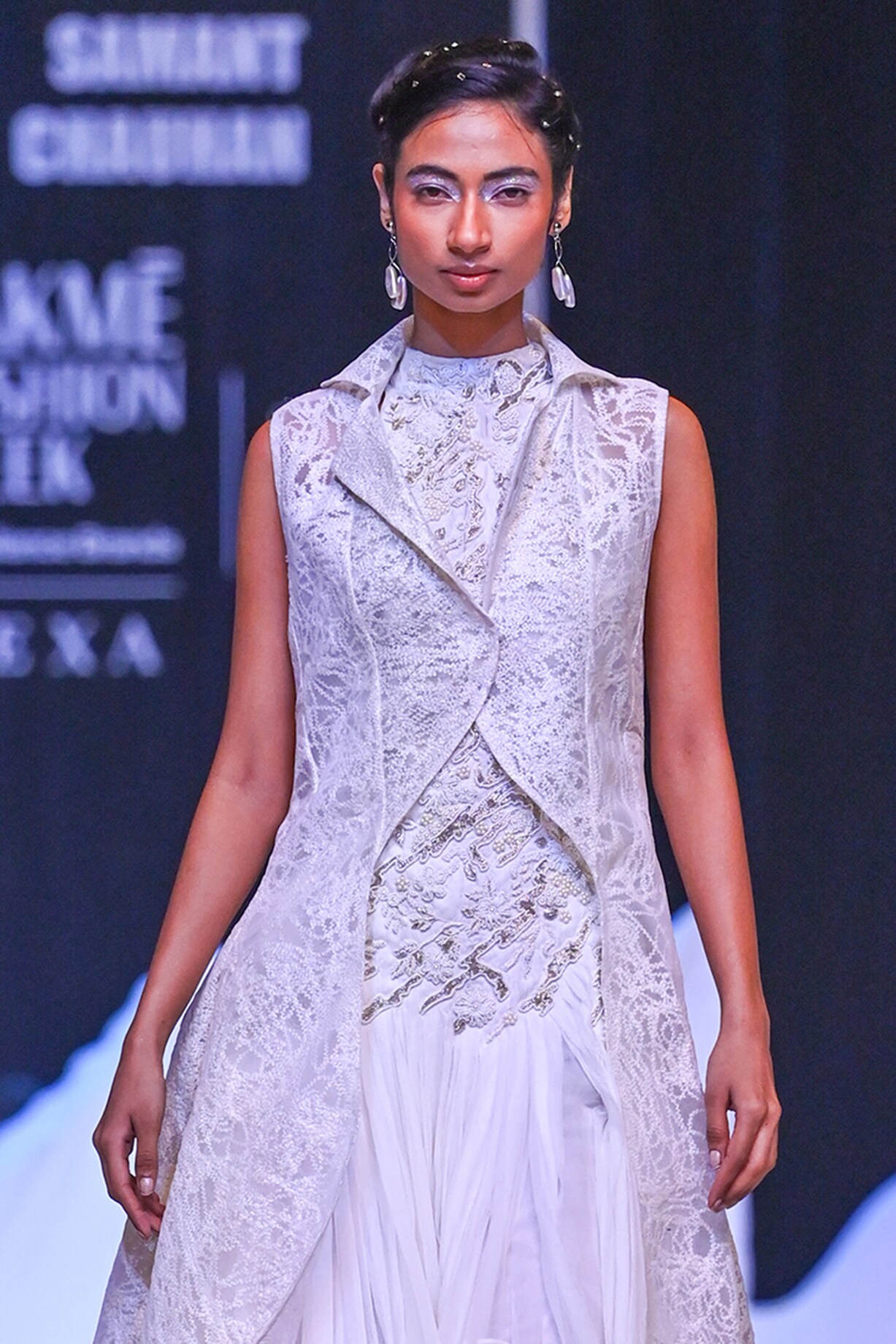 green emerald velvet dress Embroidered Shirt Dress – Samant Chauhan main image 0