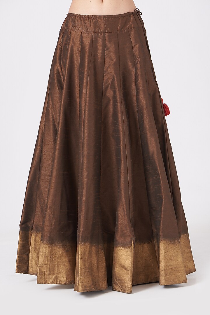 Mint Cotton Silk Flared Wedding Lehenga Set by Samant Chauhan at Pernia's Pop Up Shop