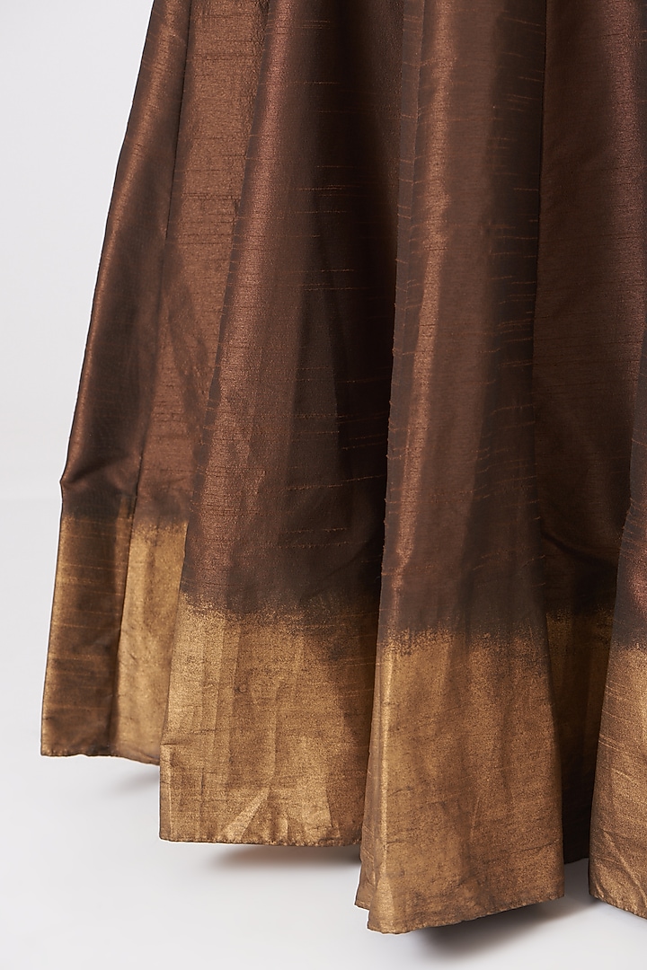 Mint Cotton Silk Flared Wedding Lehenga Set by Samant Chauhan at Pernia's Pop Up Shop