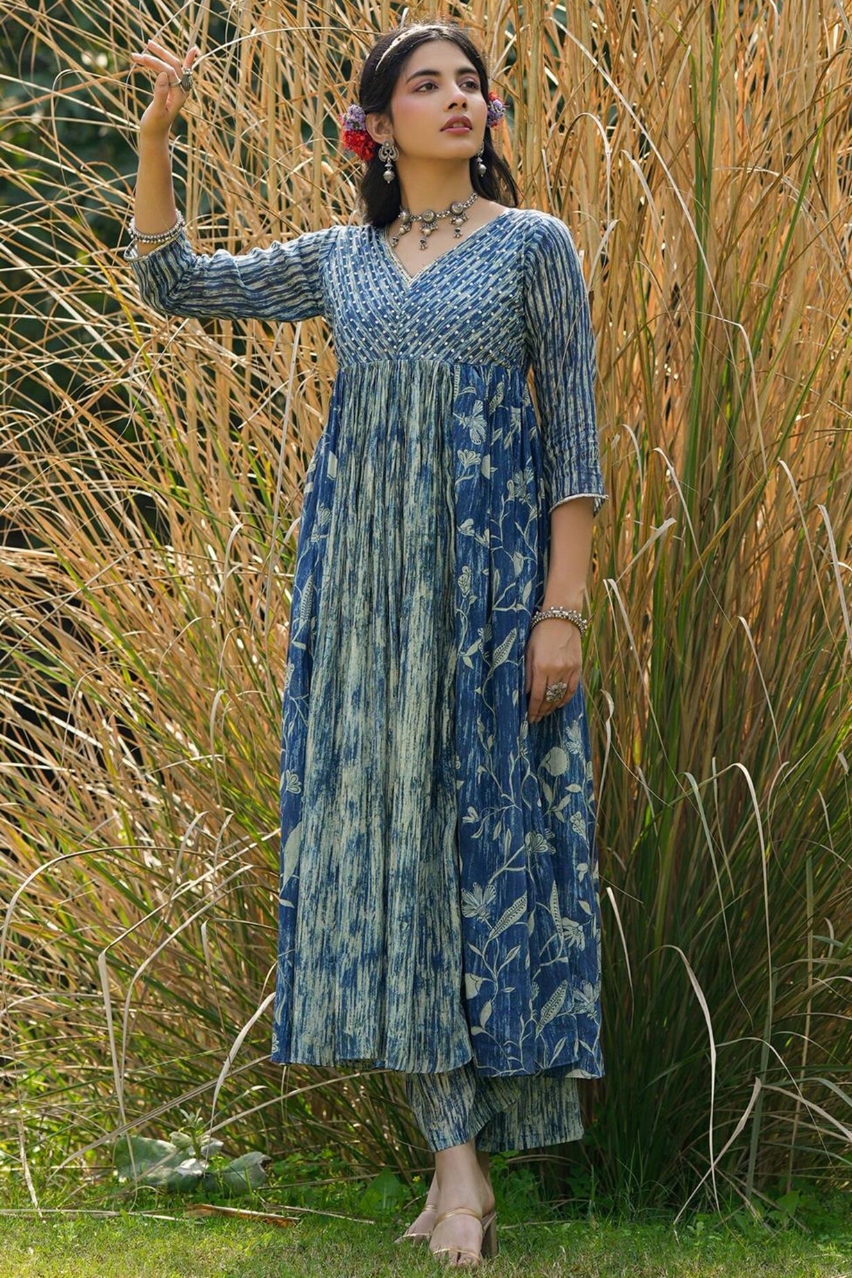 Summer Indigo Mul Cotton Dress main image 0