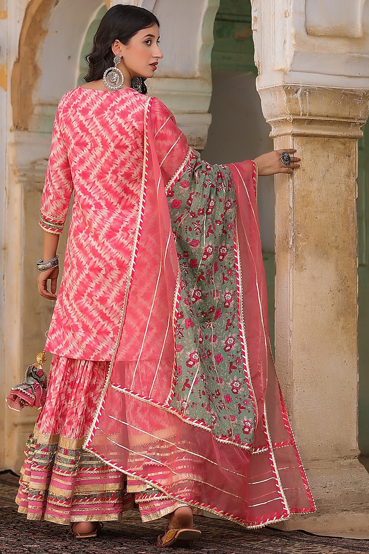 Pink Modal Sharara Set by Scakhi Luxe at Pernia's Pop Up Shop