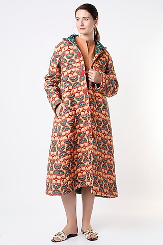 Yellow Digital Printed Quilted Jacket by SubCulture