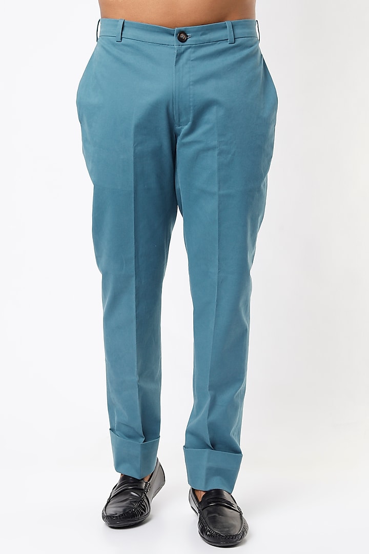 Men's Turquoise Blue Pants