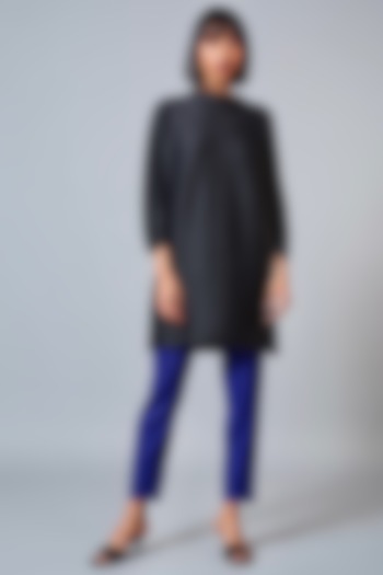 Black Polyester Tunic Summer Dress by Scarlet Sage at Pernia's Pop Up Shop