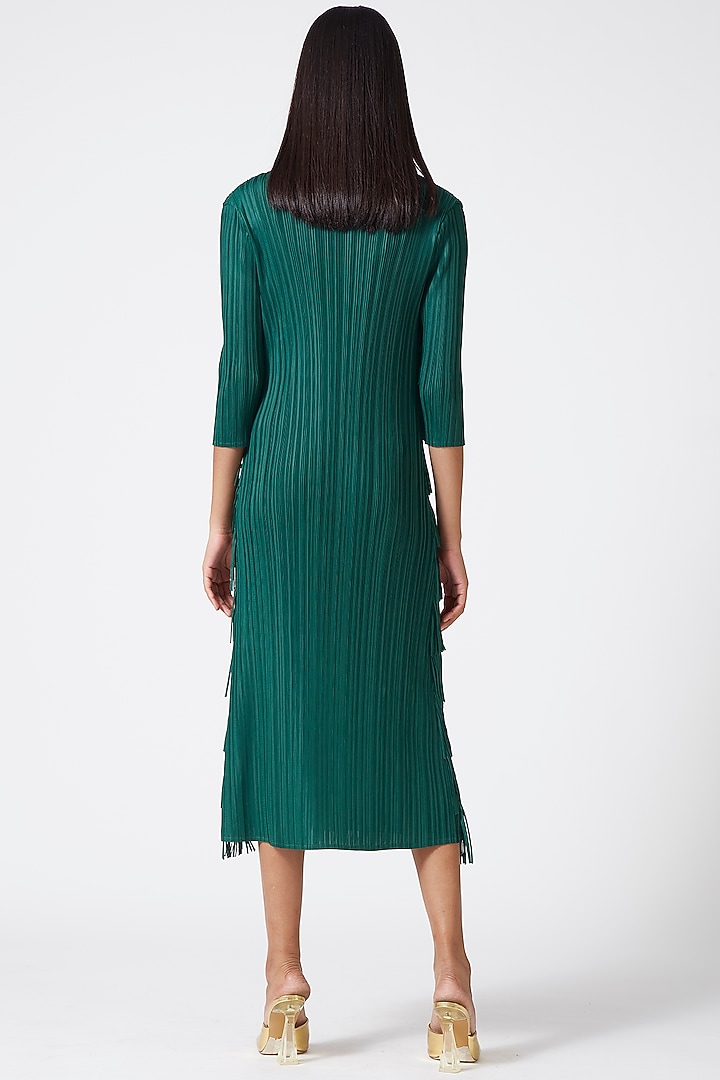 Emerald Green Polyester Knee Length Dress by Scarlet Sage at Pernia's Pop  Up Shop 2026