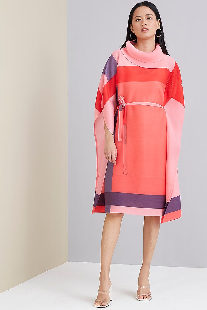 Pink & Red Printed Summer Dress by Scarlet Sage at Pernia's Pop Up Shop