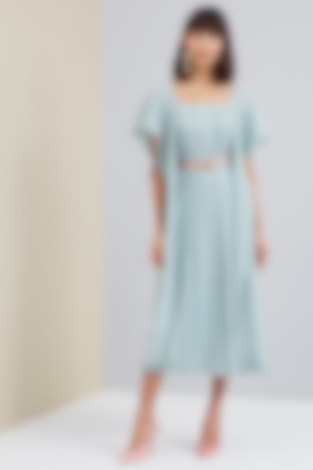Peppermint Green Summer Dress With Scarf Panels by Scarlet Sage at Pernia's Pop Up Shop