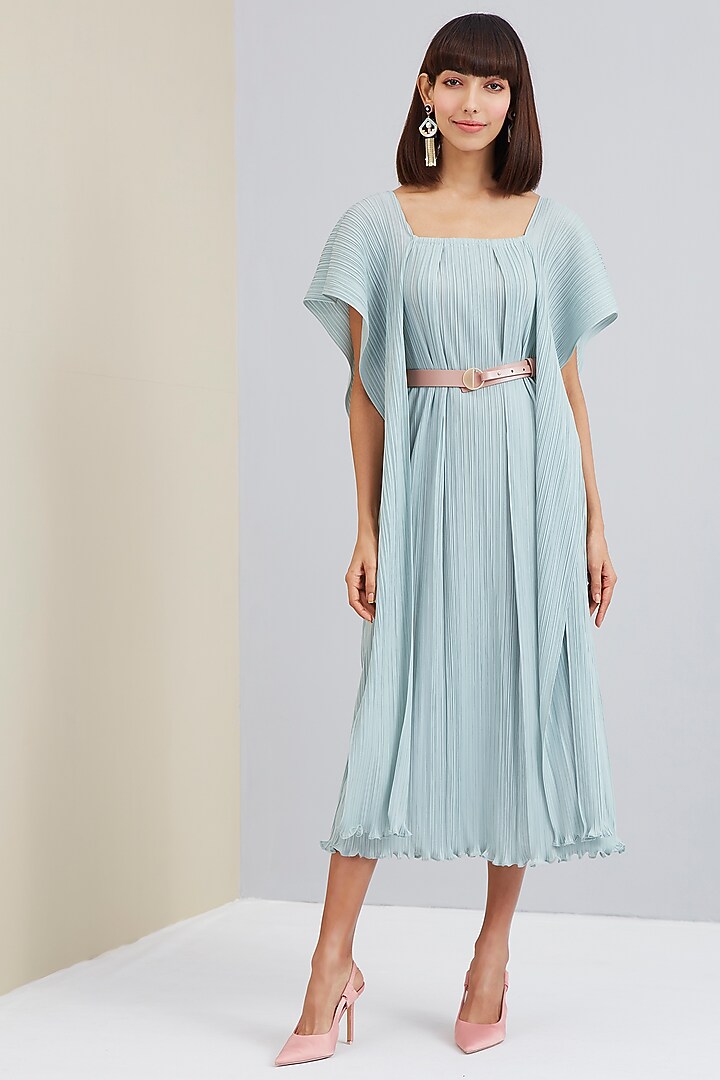 Peppermint Green Summer Dress With Scarf Panels by Scarlet Sage at Pernia's Pop Up Shop