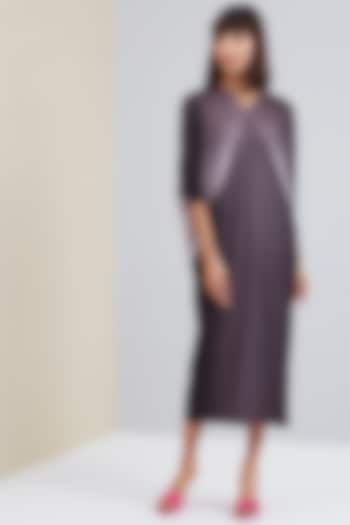 Charcoal Ombre Draped Summer Dress by Scarlet Sage at Pernia's Pop Up Shop