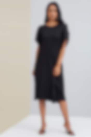 Black Asymmetrical Shift Summer Dress by Scarlet Sage at Pernia's Pop Up Shop