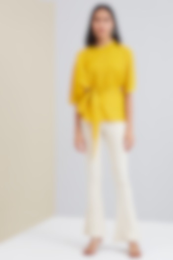 Yellow Asymmetrical Top by Scarlet Sage at Pernia's Pop Up Shop