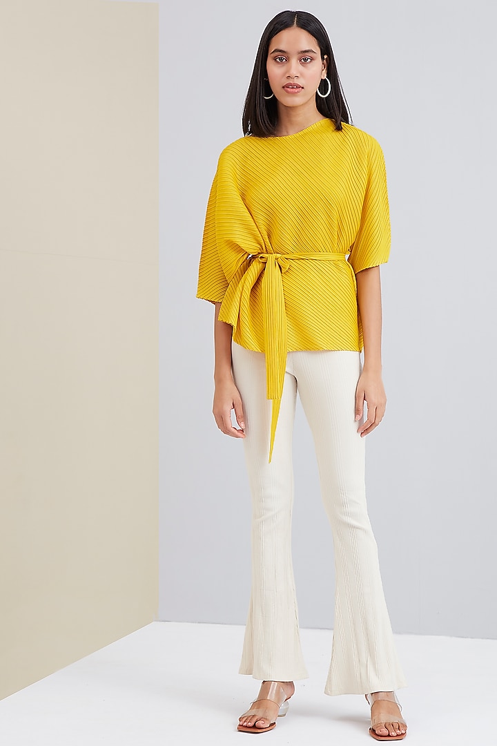 Yellow Asymmetrical Top by Scarlet Sage at Pernia's Pop Up Shop