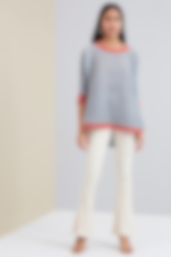 Pale Grey High-Low Top by Scarlet Sage at Pernia's Pop Up Shop