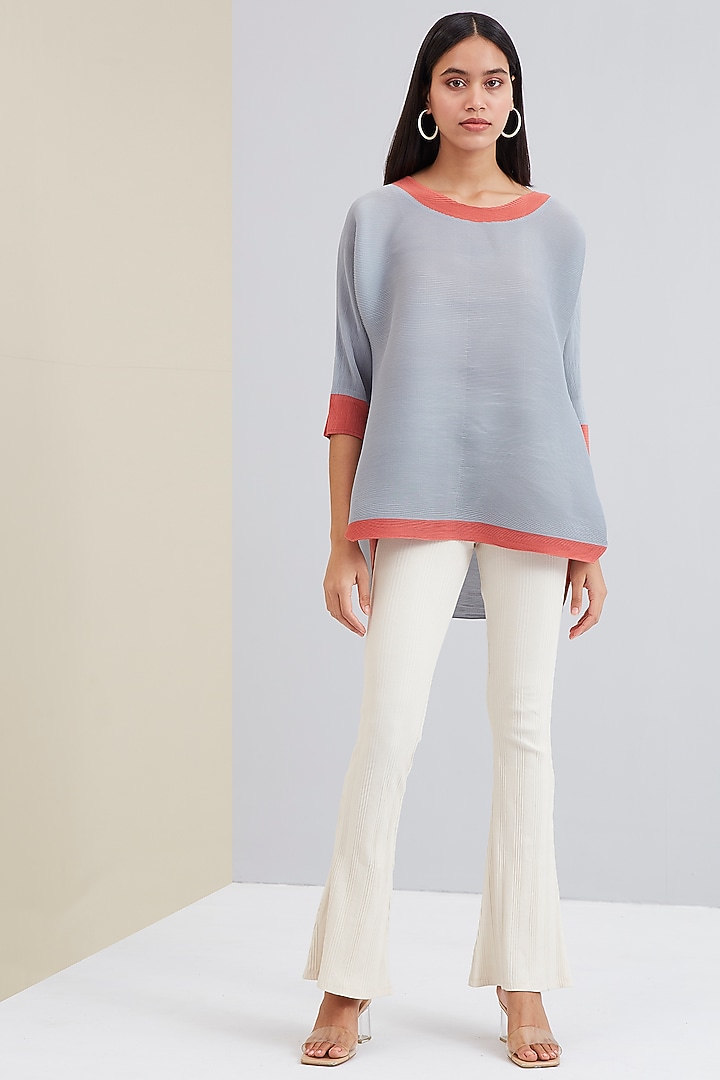 Pale Grey High-Low Top by Scarlet Sage at Pernia's Pop Up Shop