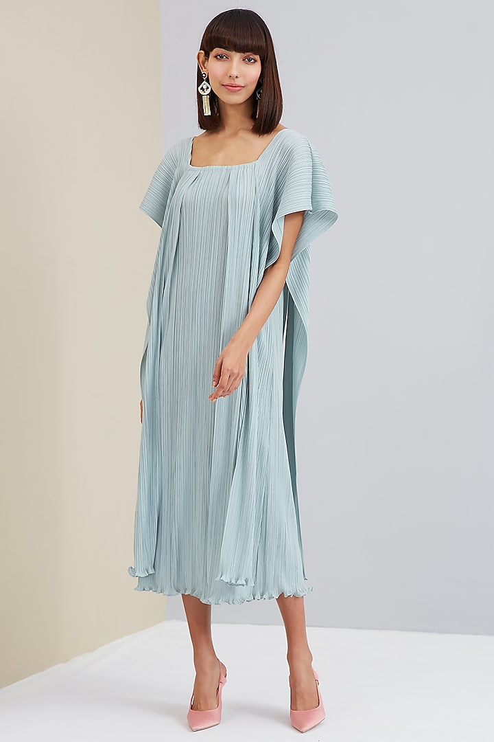 Pepper Mint Green Polyester Dress by Scarlet Sage