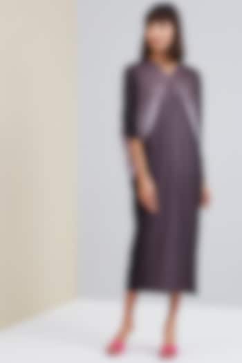 Charcoal Ombre Draped Summer Dress by Scarlet Sage at Pernia's Pop Up Shop