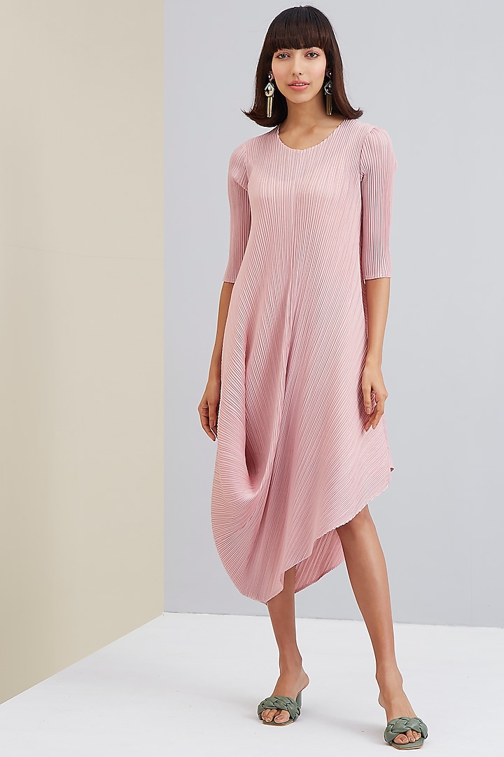 Pink Asymmetrical Dress by Scarlet Sage at Pernia's Pop Up Shop