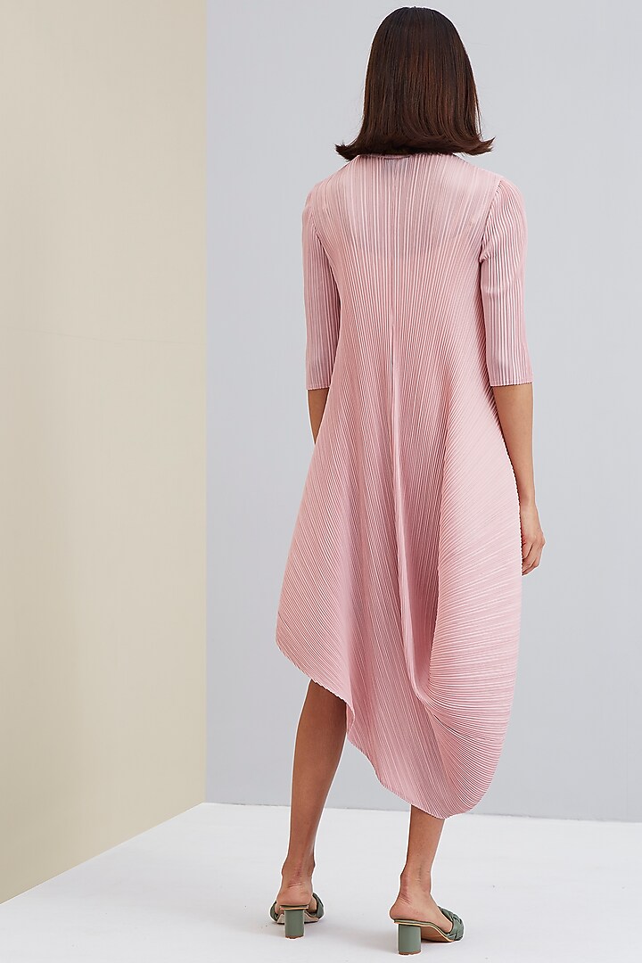 Pink Asymmetrical Summer Dress by Scarlet Sage at Pernia's Pop Up Shop