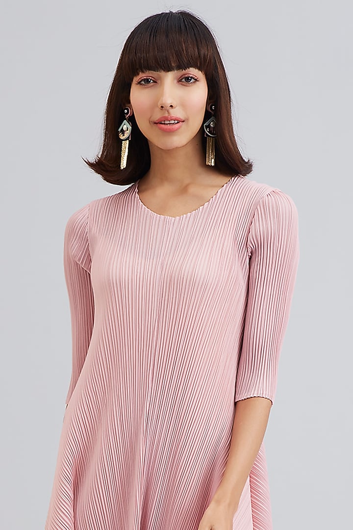Pink Asymmetrical Summer Dress by Scarlet Sage at Pernia's Pop Up Shop