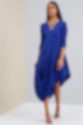 Royal Blue Asymmetrical Summer Dress by Scarlet Sage at Pernia's Pop Up Shop