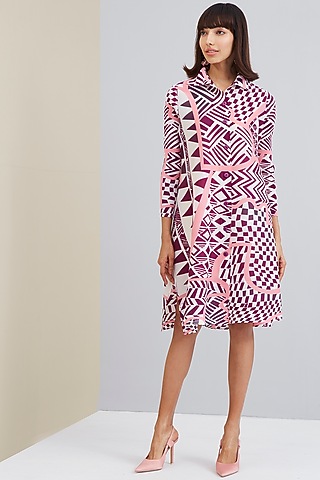 Grape Printed Dress by Scarlet Sage