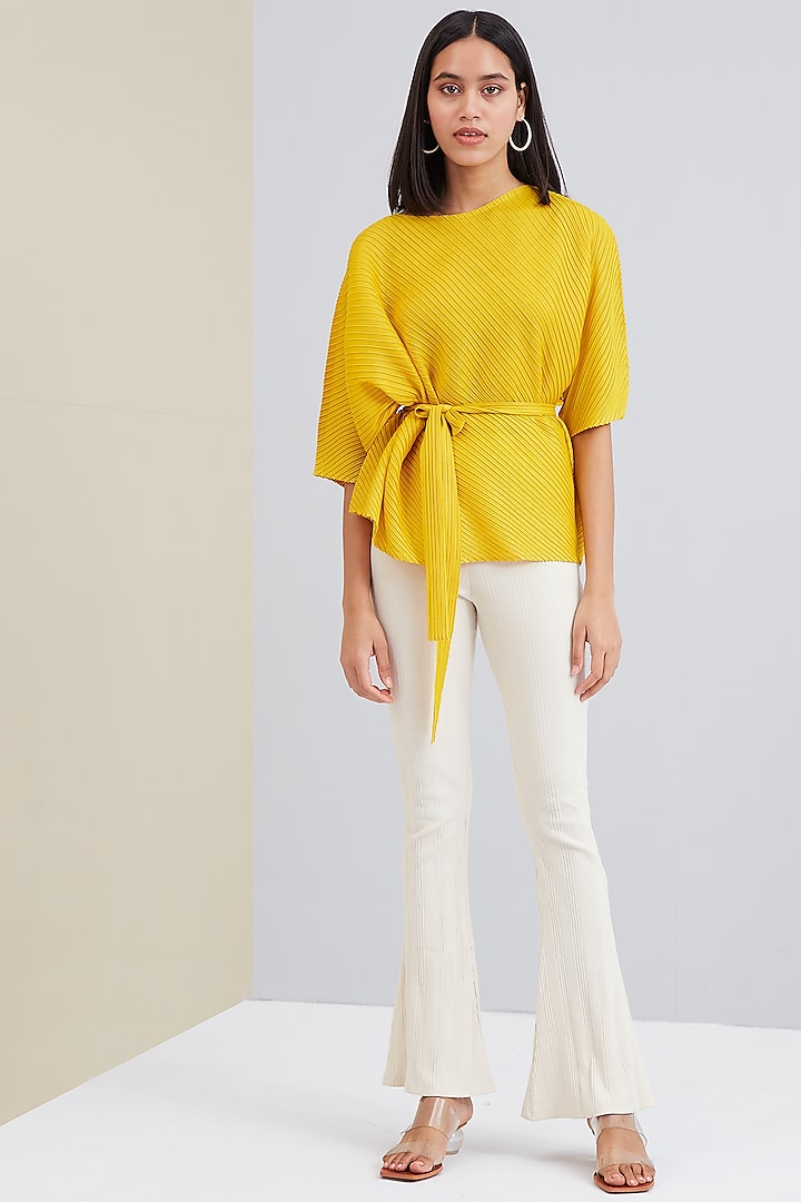 Yellow Asymmetrical Top by Scarlet Sage at Pernia's Pop Up Shop