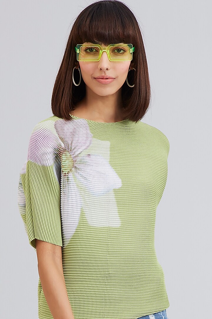 Green Printed Top by Scarlet Sage at Pernia's Pop Up Shop
