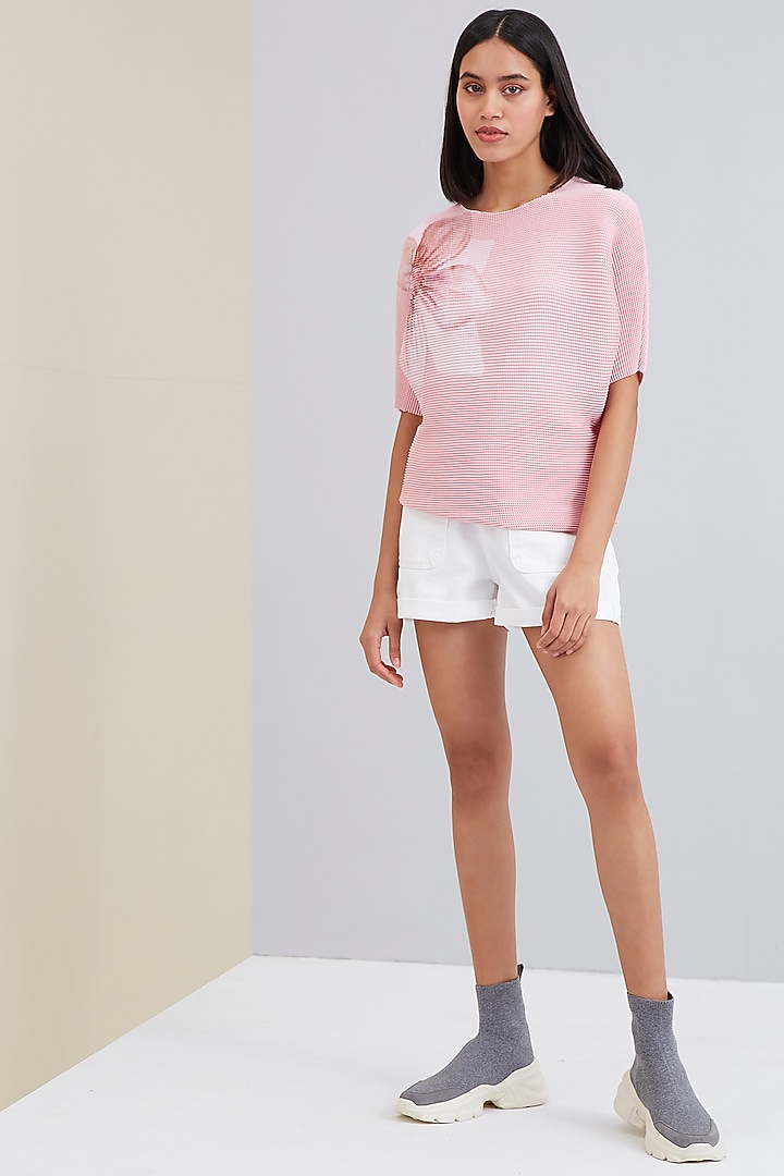 Pink Floral Printed Top by Scarlet Sage at Pernia's Pop Up Shop