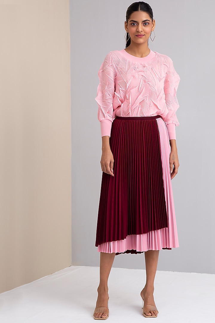 Candy Pink 3D Sheer Top by Scarlet Sage at Pernia's Pop Up Shop