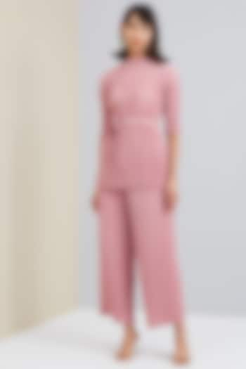 Pink Pleated Co-Ord Set by Scarlet Sage at Pernia's Pop Up Shop