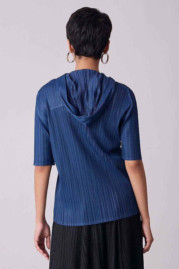 Teal Polyester Top by Scarlet Sage at Pernia's Pop Up Shop