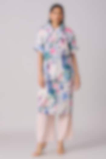 Blush Polyester Floral Co-Ord Set by Scarlet Sage