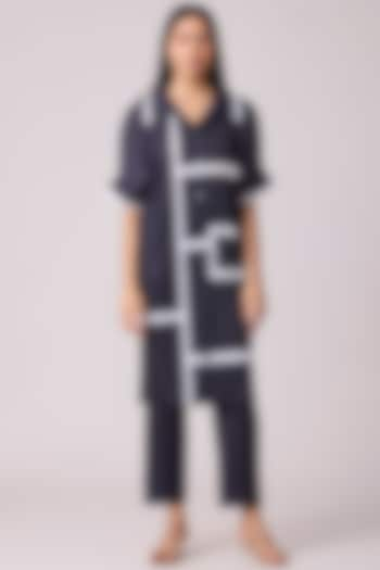 Monochrome Polyester Co-Ord Set by Scarlet Sage at Pernia's Pop Up Shop