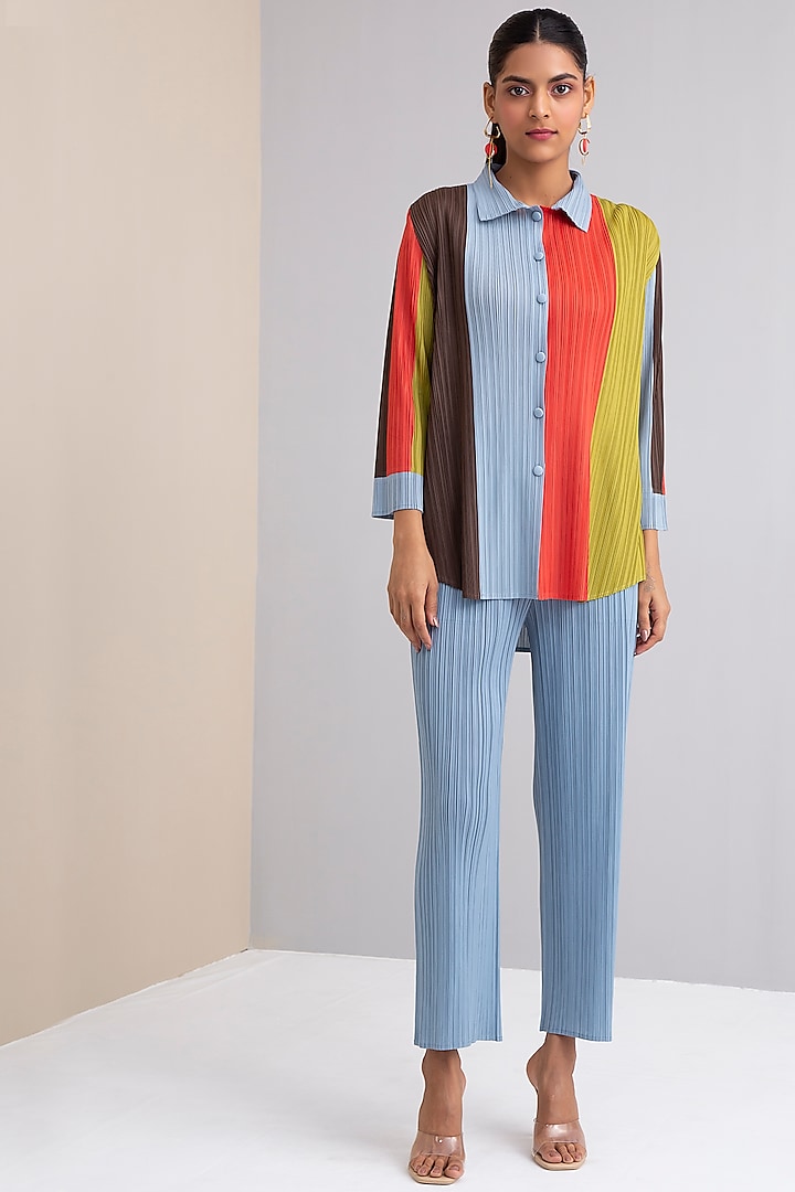 Multi-Coloured Polyester Shirt by Scarlet Sage