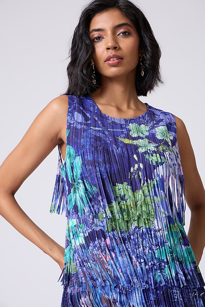 Multi-Colored Polyester Abstract Printed Shift Vacation Dress by Scarlet Sage at Pernia's Pop Up Shop