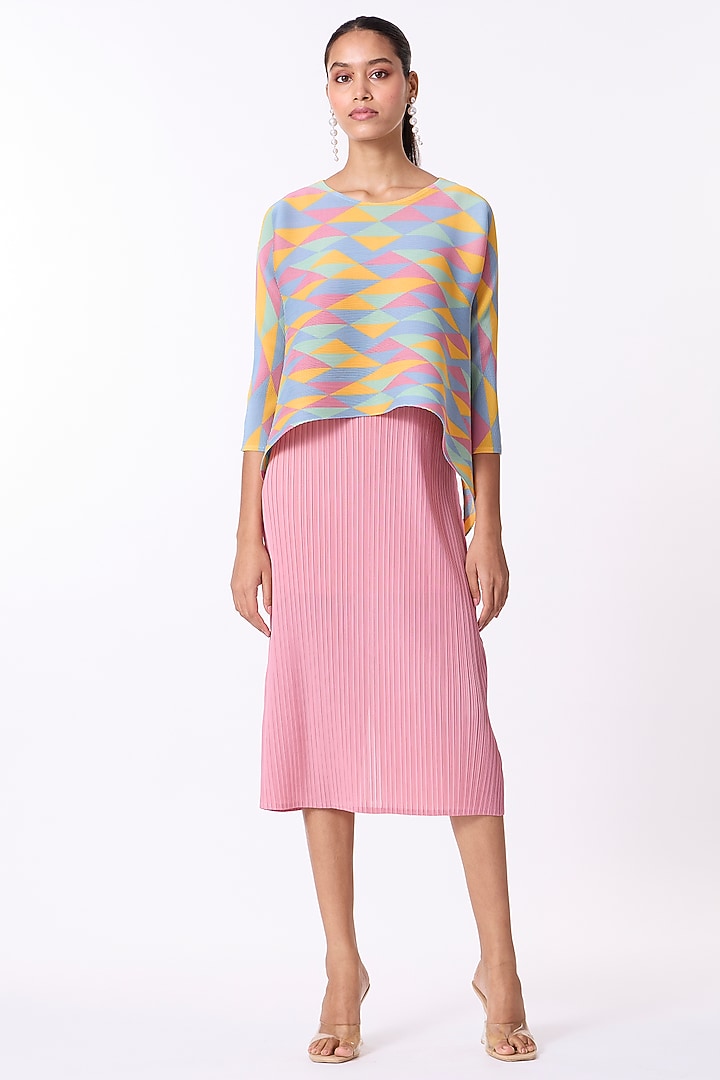 Pink Polyester Summer Dress by Scarlet Sage at Pernia's Pop Up Shop