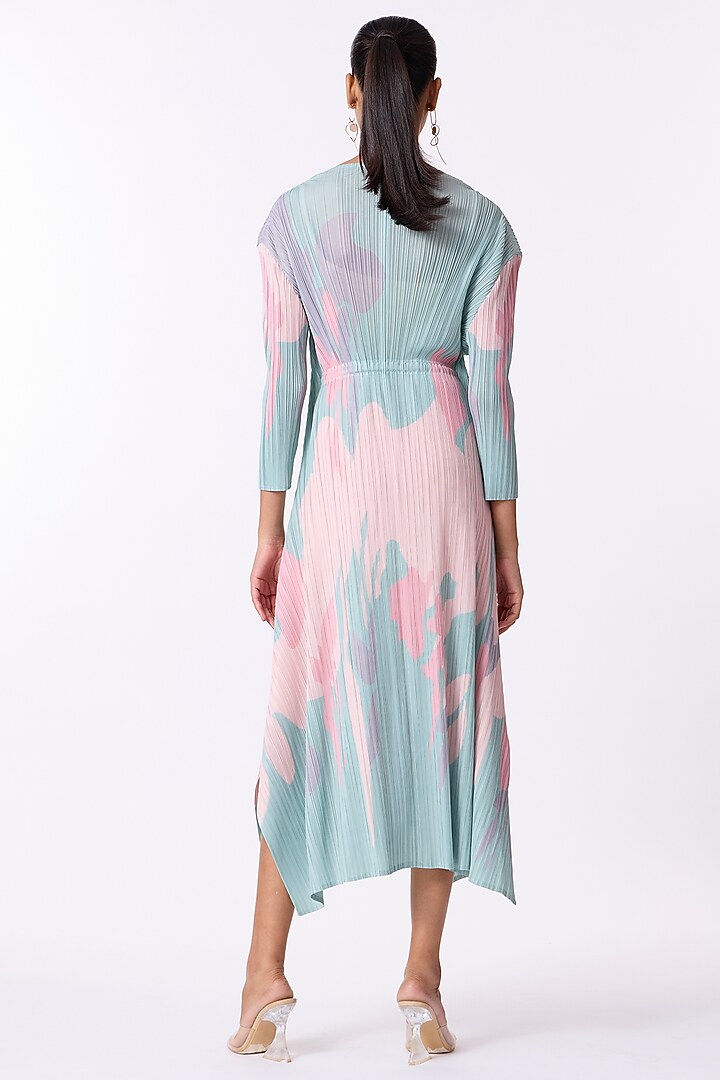 Mint Polyester Printed Summer Dress by Scarlet Sage at Pernia's Pop Up Shop