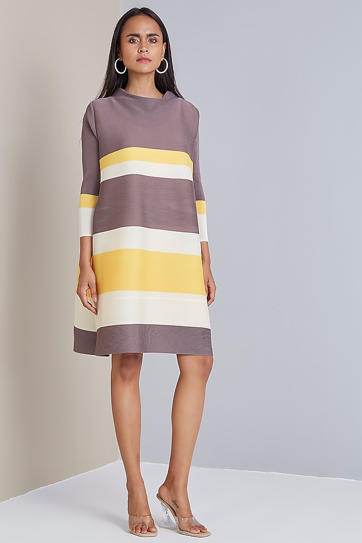 Multi-Colored Polyester Printed Summer Dress by Scarlet Sage at Pernia's Pop Up Shop