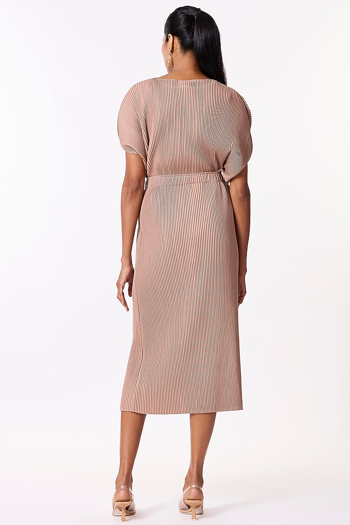 Mocha Polyester Skirt Set by Scarlet Sage at Pernia's Pop Up Shop