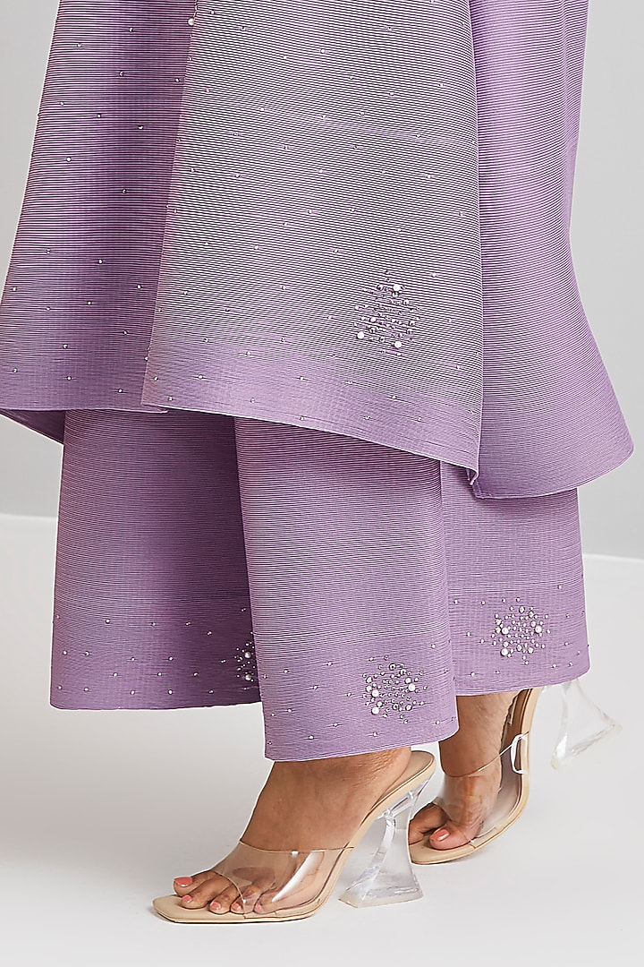 Lilac Fit & Flare Kurta Set by Scarlet Sage at Pernia's Pop Up Shop