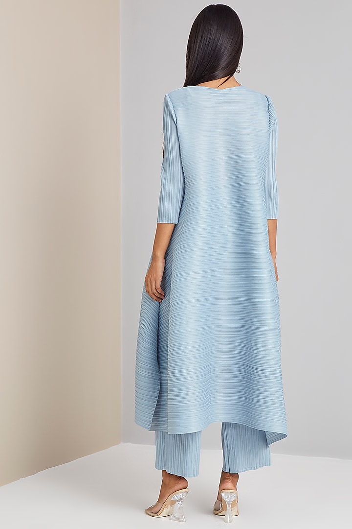 Light Blue A-Line Kurta Set by Scarlet Sage at Pernia's Pop Up Shop