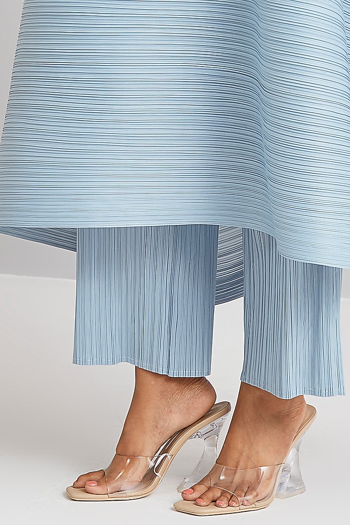 Light Blue A-Line Kurta Set by Scarlet Sage at Pernia's Pop Up Shop