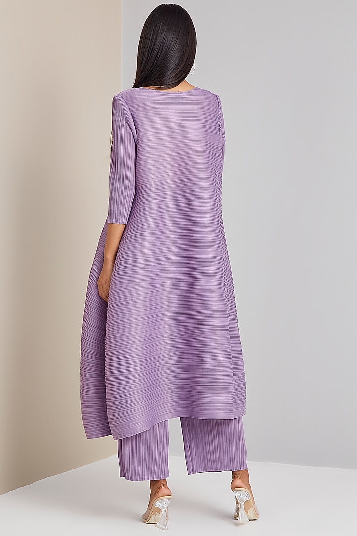 Lavender A-Line Kurta Set by Scarlet Sage at Pernia's Pop Up Shop