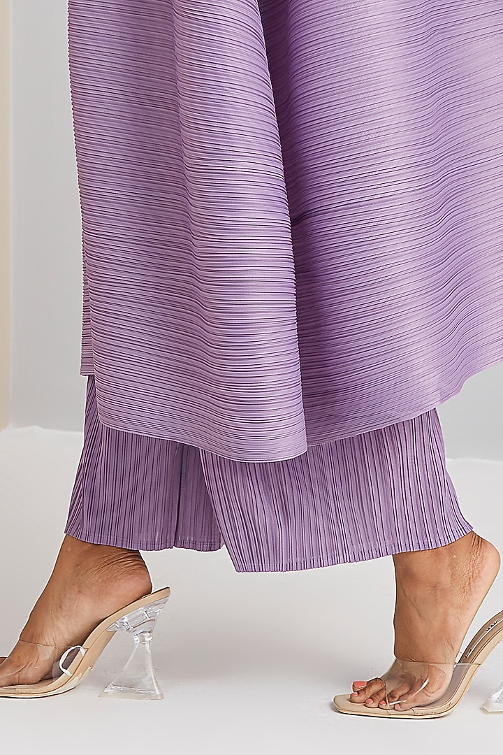 Lavender A-Line Kurta Set by Scarlet Sage at Pernia's Pop Up Shop