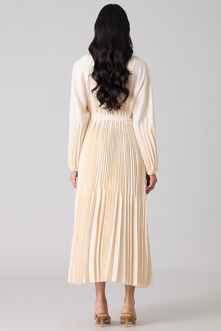pleated a line dress with sleeves Athena Black Long-Sleeve Mini Dress With Pleated Hem – Club L London