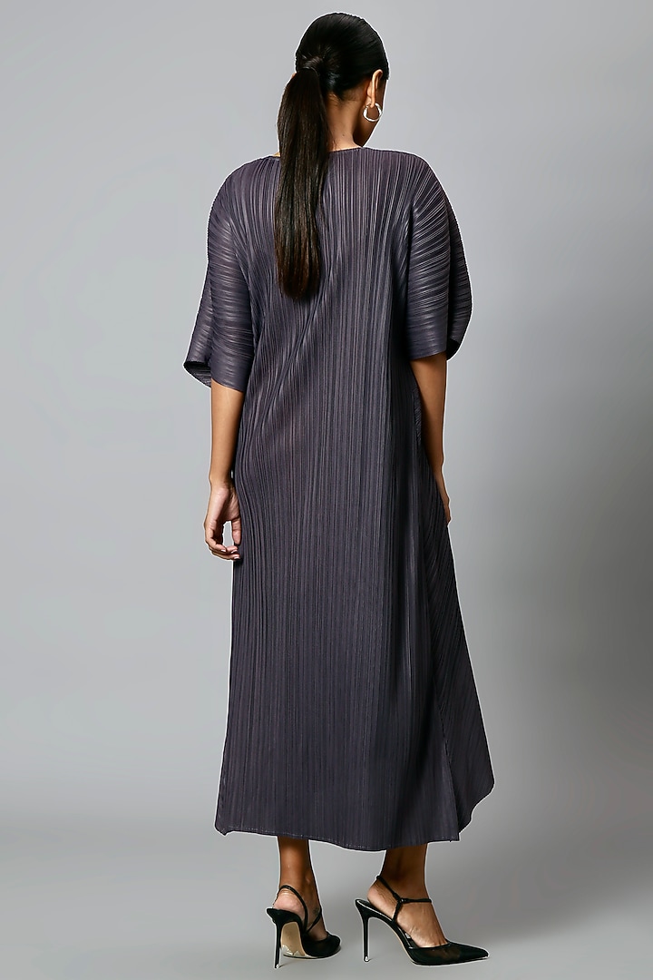 Dark Grey A-Line Kaftan Summer Dress by Scarlet Sage at Pernia's Pop Up Shop