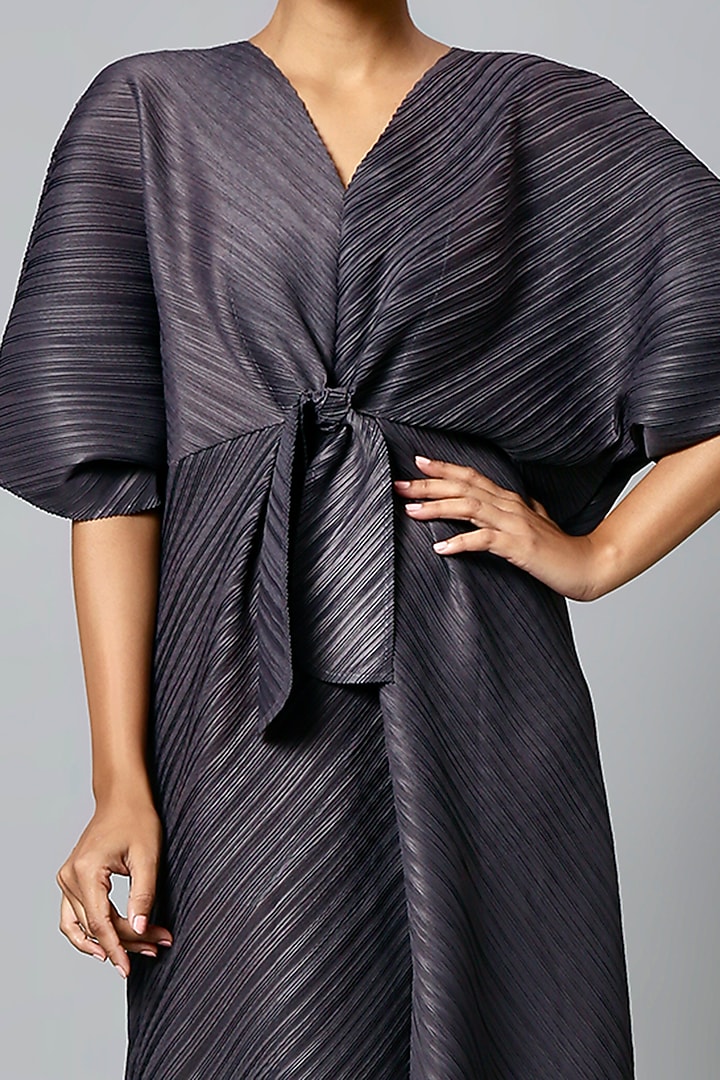 Dark Grey A-Line Kaftan Summer Dress by Scarlet Sage at Pernia's Pop Up Shop