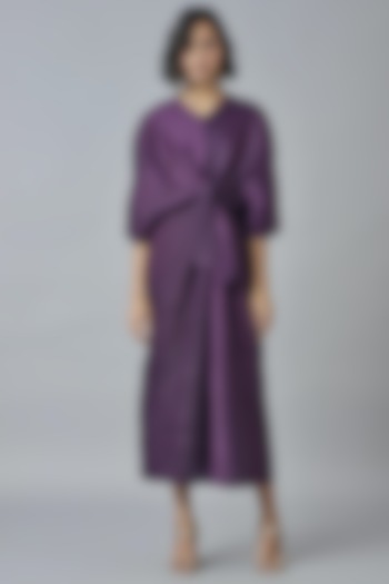 Purple A-Line Kaftan Dress by Scarlet Sage