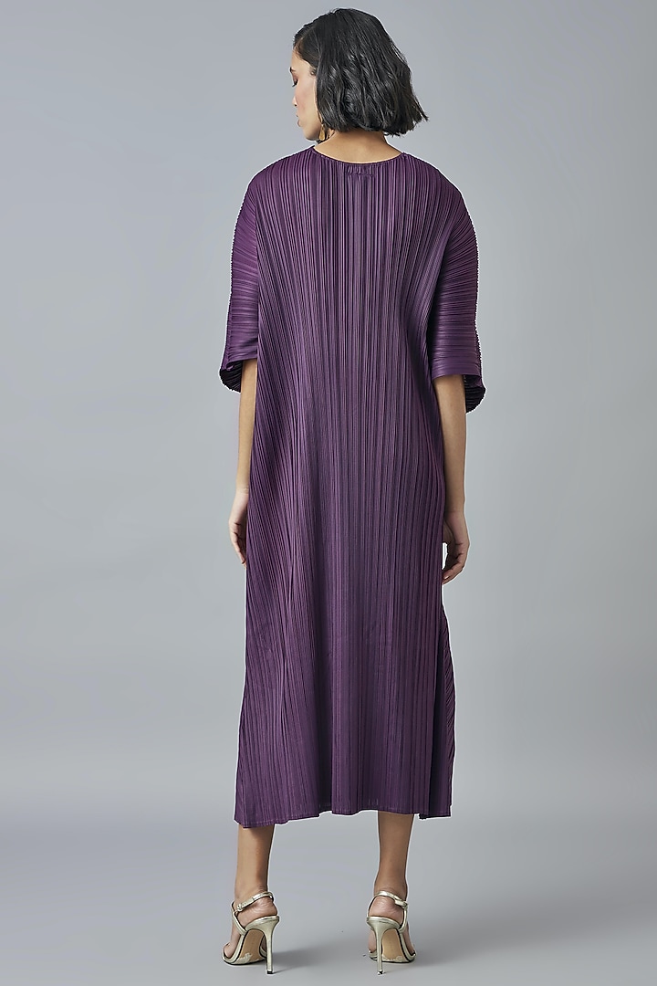 Purple A-Line Kaftan Summer Dress by Scarlet Sage at Pernia's Pop Up Shop